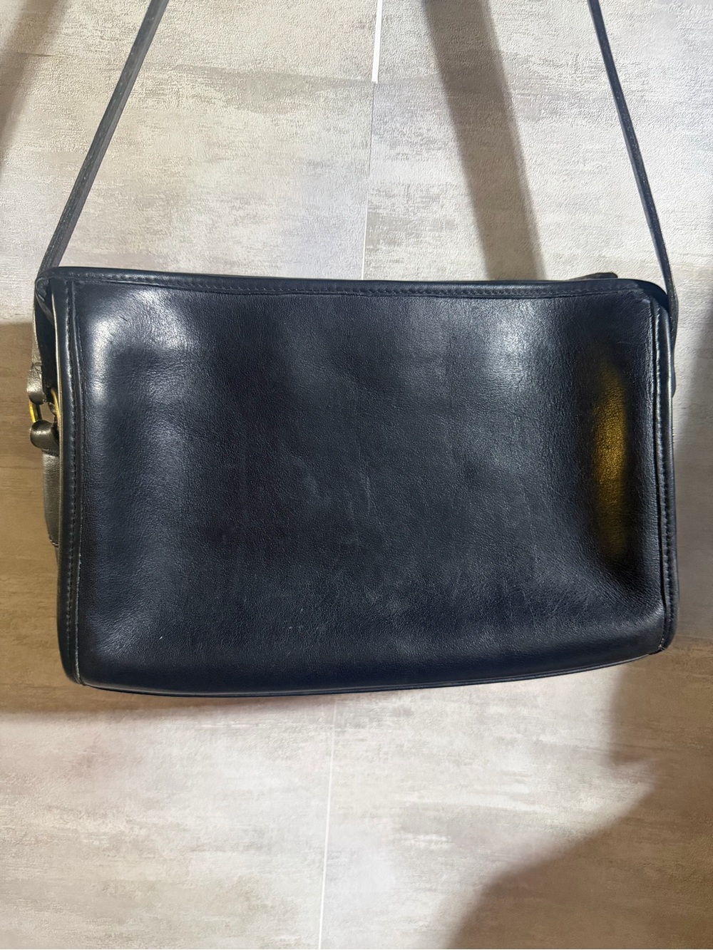 Coach Taylor Black Leather Crossbody Bag